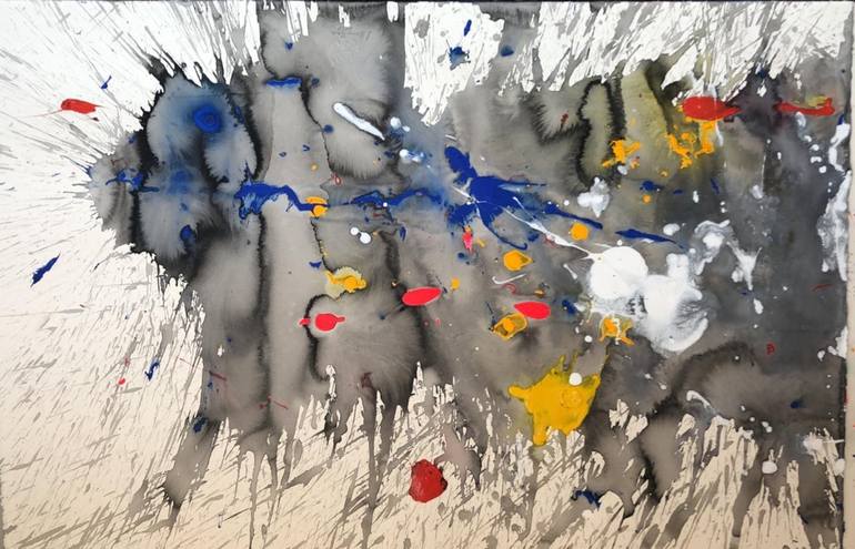 Original Abstract Painting by Lourdes Naveillan