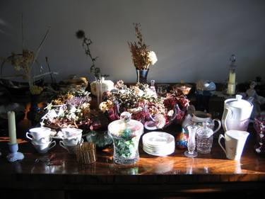 Original Realism Still Life Collage by Renate Egger