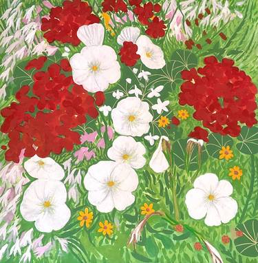 Original Floral Paintings by janet darley