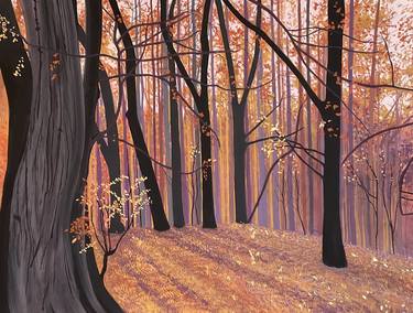 Original Contemporary Nature Painting by janet darley