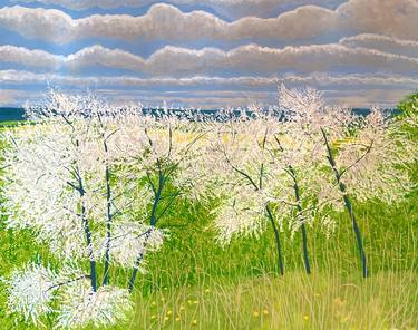 Original Contemporary Landscape Painting by janet darley
