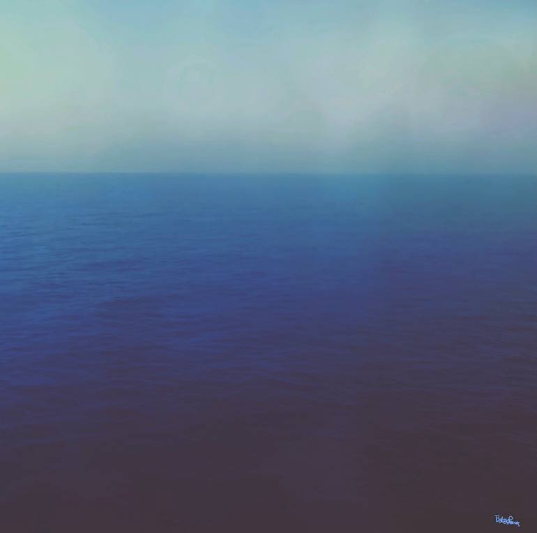 Original Seascape Mixed Media by Cosmic Bird Barbara Parise | Impressionism Art on Digital | The Sea of Memory (MOTHER OF THEM ALL)