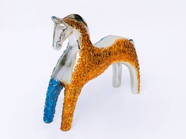 TROJAN HORSE Limited edition bronze in chrome patinas thumb