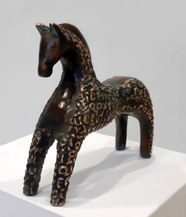 Original Expressionism Horse Sculpture by Stavros Kotsireas