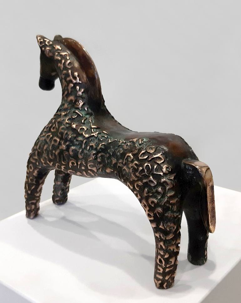 Original Expressionism Horse Sculpture by Stavros Kotsireas