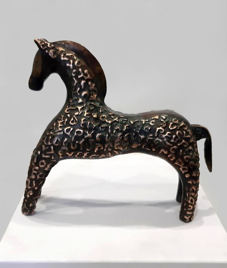 Original Expressionism Horse Sculpture by Stavros Kotsireas