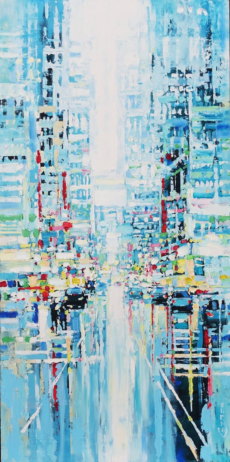 Original Impressionism Cities Painting by OLENA McMurtrey