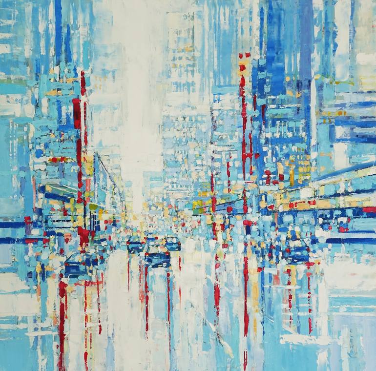 Original Impressionism Cities Painting by OLENA McMurtrey