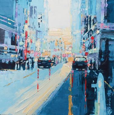 Original Impressionism Cities Paintings by OLENA McMurtrey