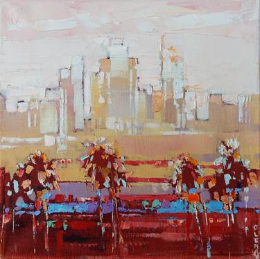 Original Impressionism Cities Paintings by OLENA McMurtrey