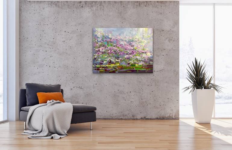 Original Impressionism Floral Painting by OLENA McMurtrey