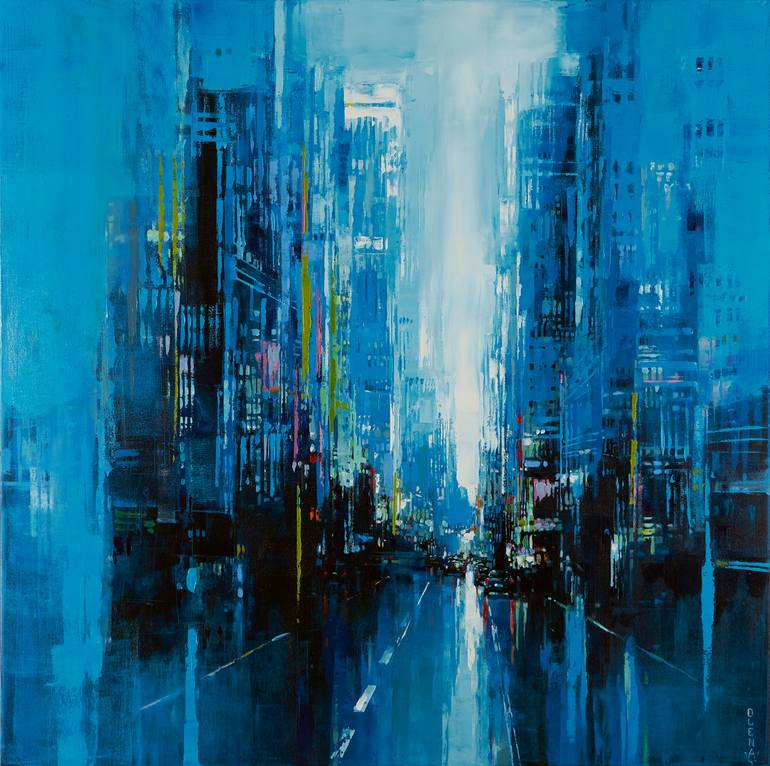 Original Fine Art Cities Painting by OLENA McMurtrey