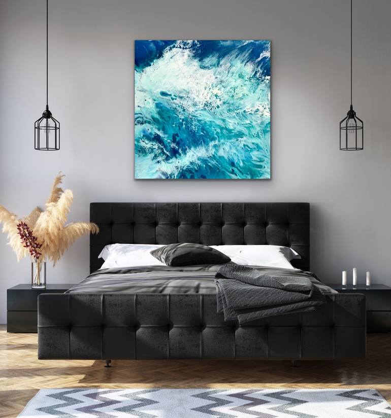 Dance of waves Painting by OLENA McMurtrey | Saatchi Art