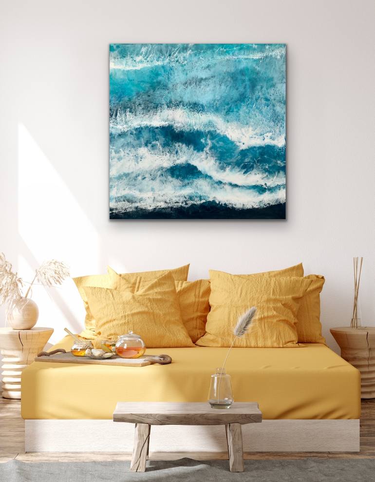 Original Abstract Seascape Painting by OLENA McMurtrey