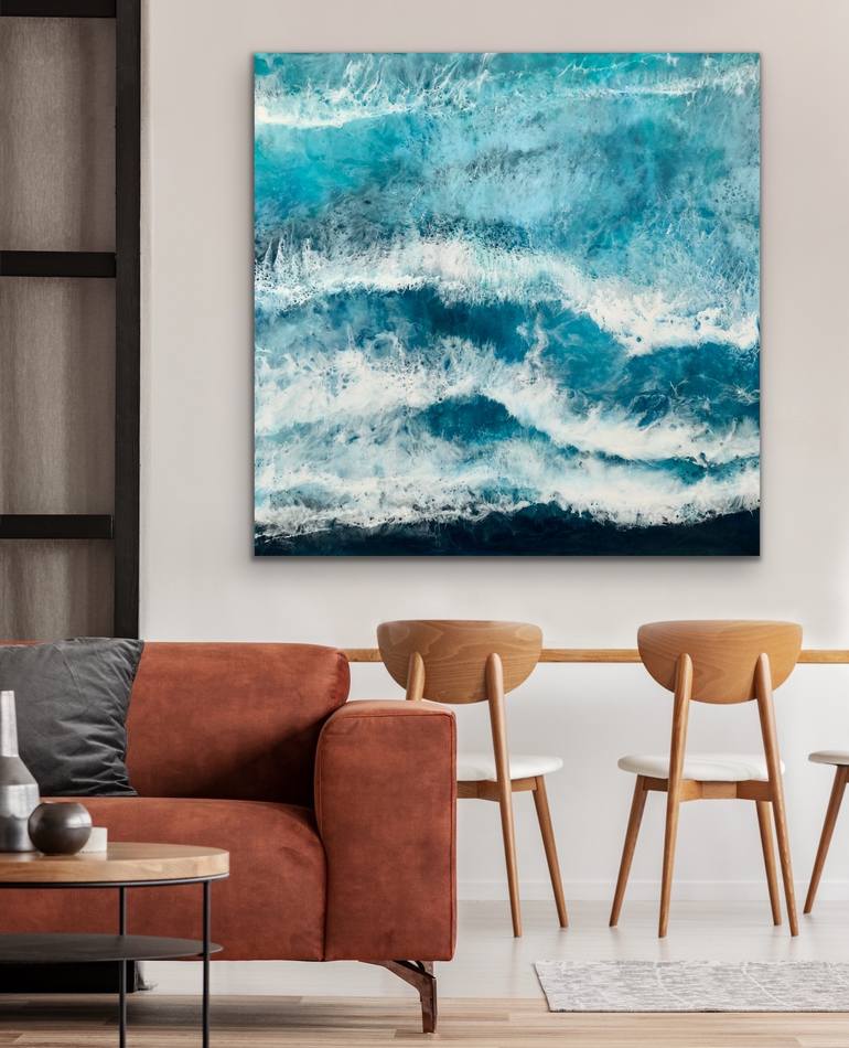 Original Abstract Seascape Painting by OLENA McMurtrey