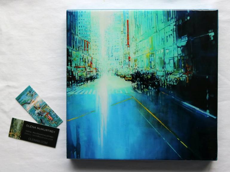 Original Fine Art Cities Painting by OLENA McMurtrey