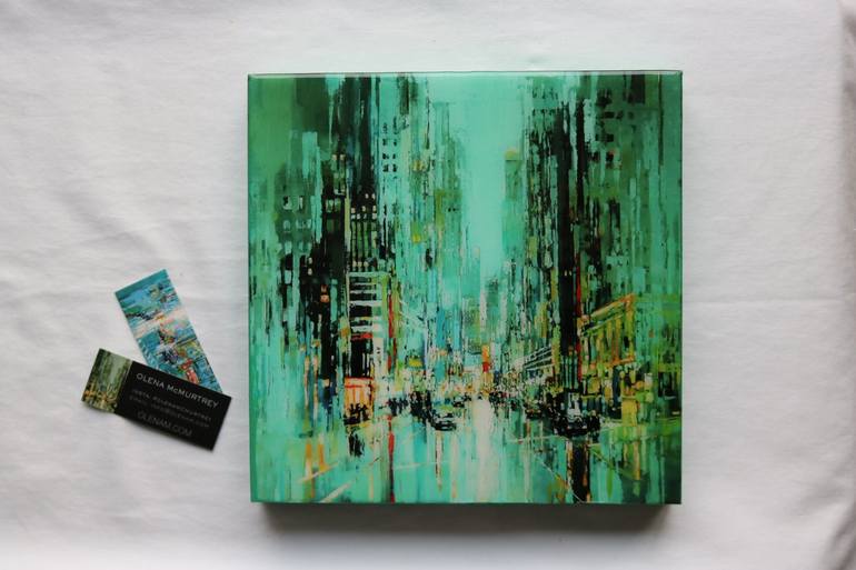 Original Fine Art Cities Painting by OLENA McMurtrey