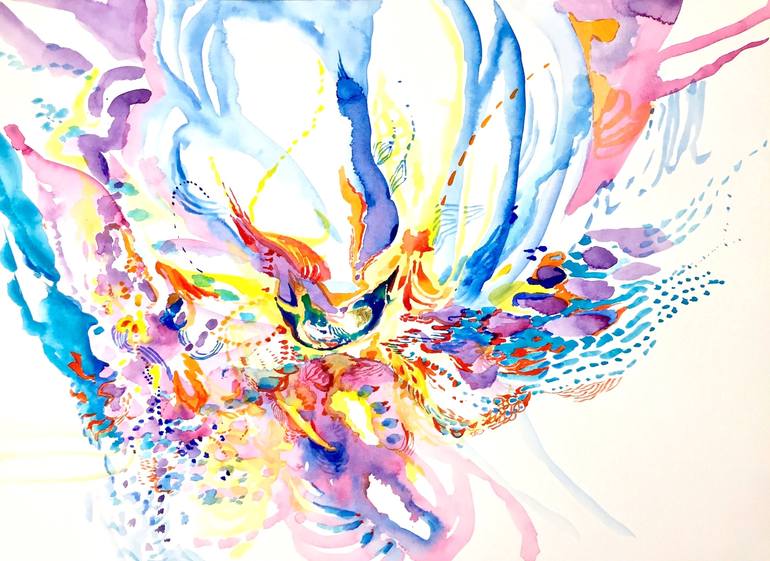 Original Abstract Expressionism Abstract Paintings by Carolina Goedeke