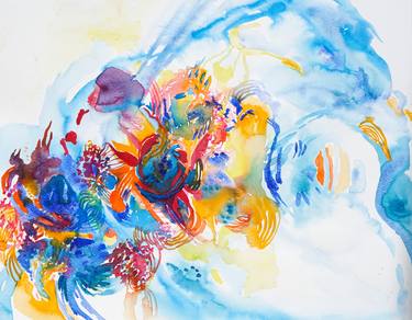 Original Abstract Expressionism Abstract Paintings by Carolina Goedeke