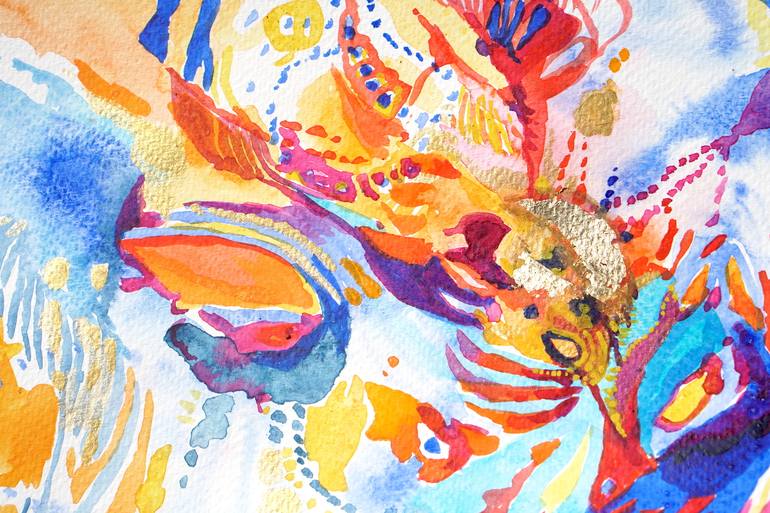 Original Abstract Expressionism Abstract Painting by Carolina Goedeke