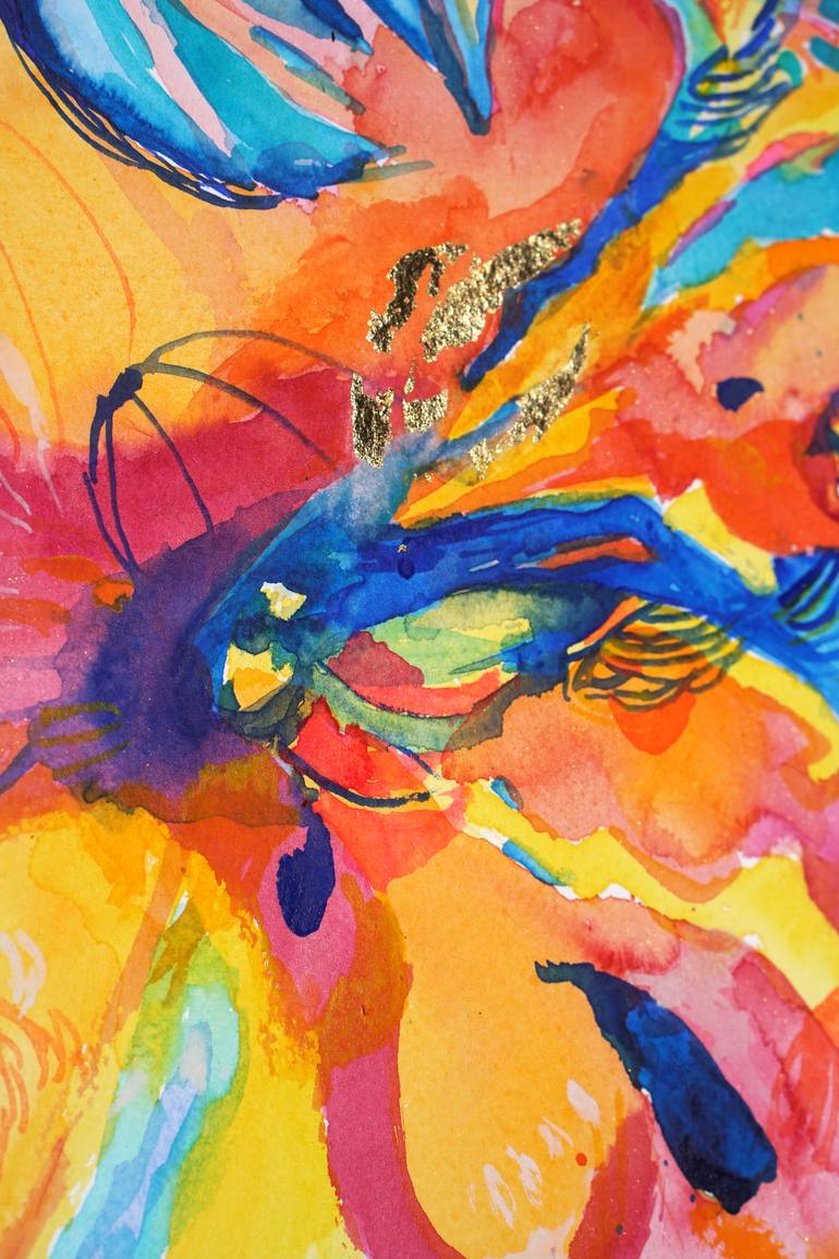 Original Abstract Expressionism Abstract Painting by Carolina Goedeke