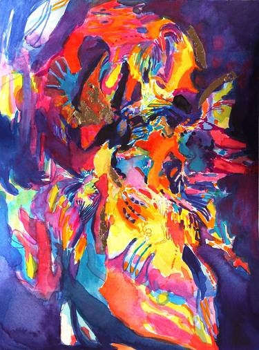 Original Abstract Expressionism Abstract Paintings by Carolina Goedeke