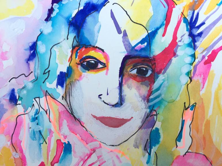 Original Expressionism Women Painting by Carolina Goedeke