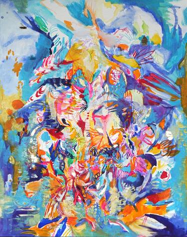 Original Abstract Expressionism Abstract Paintings by Carolina Goedeke