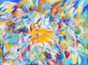 Original Abstract Expressionism Abstract Paintings by Carolina Goedeke