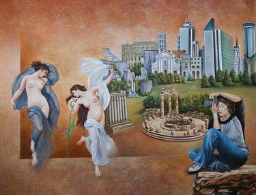 Original Figurative Classical mythology Paintings by Fatima Marques