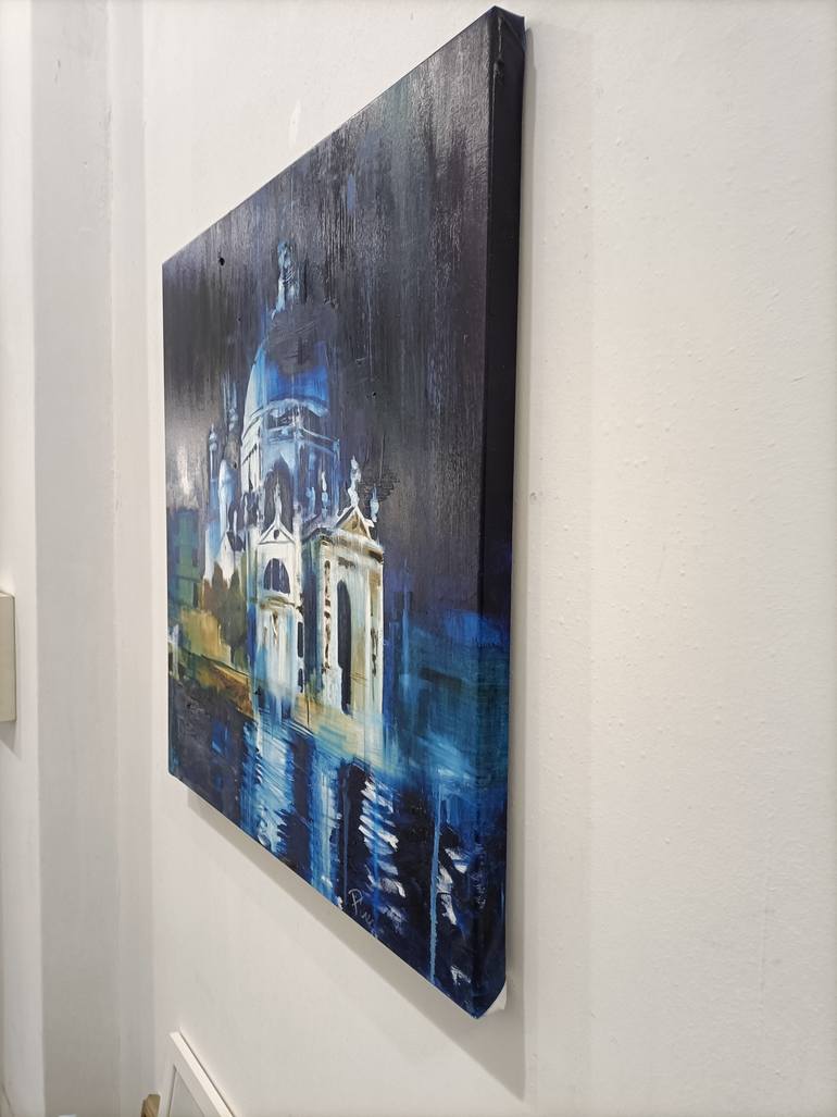 Original Figurative Cities Painting by Alfredo Pini