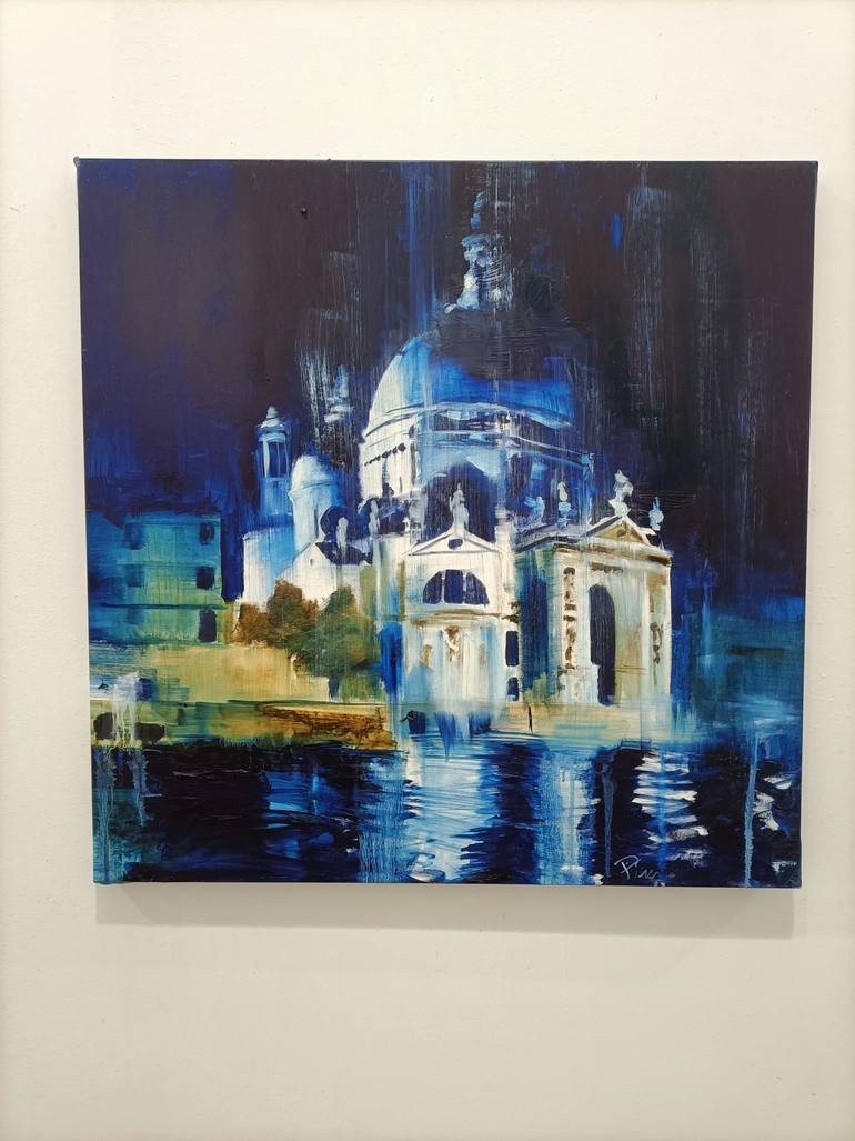 Original Figurative Cities Painting by Alfredo Pini