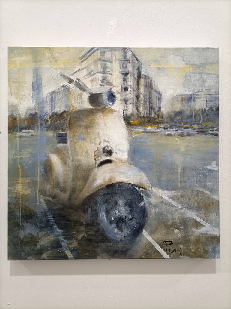 Original Contemporary Cities Painting by Alfredo Pini