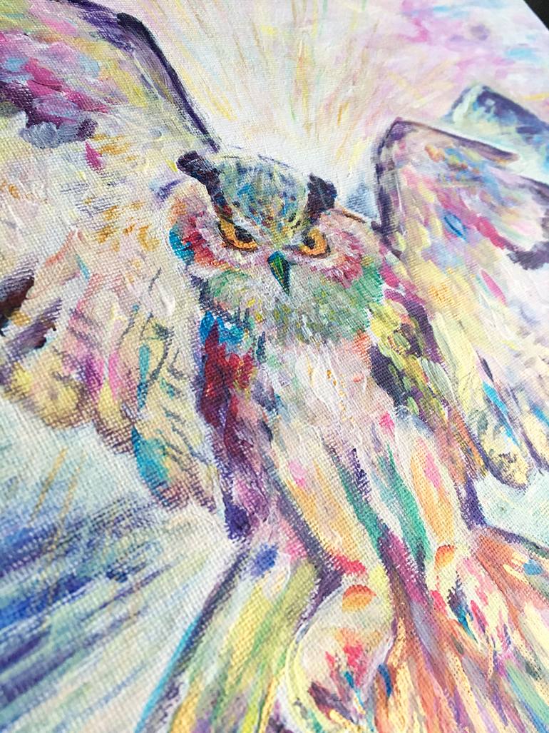 Original Abstract Expressionism Animal Painting by Hille Malm