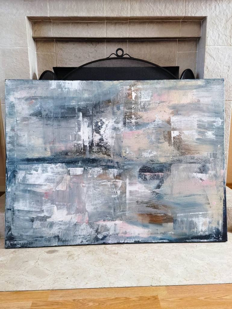 Original Abstract Expressionism Abstract Painting by Alexander MIKHALEFF