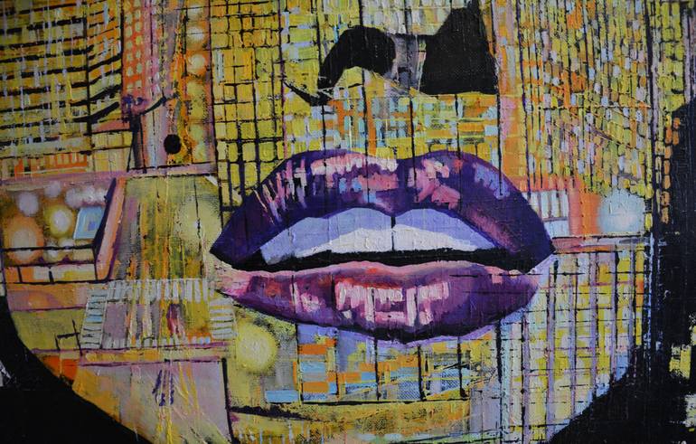 Original Abstract Women Painting by Mila Chizeldayn