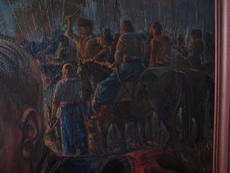 Original Conceptual People Painting by Ruslan Chugai