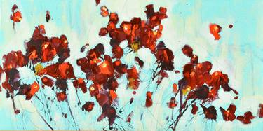 Red Flowers In February - 10 x 20 IN / 25 x 51 CM thumb