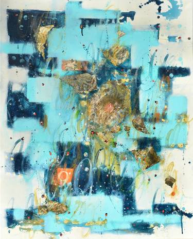 Original Abstract Expressionism Abstract Painting by Cynthia Ligeros