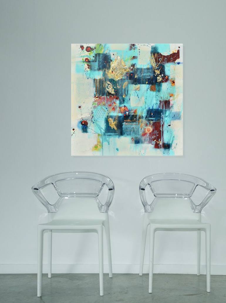 Original Abstract Painting by Cynthia Ligeros