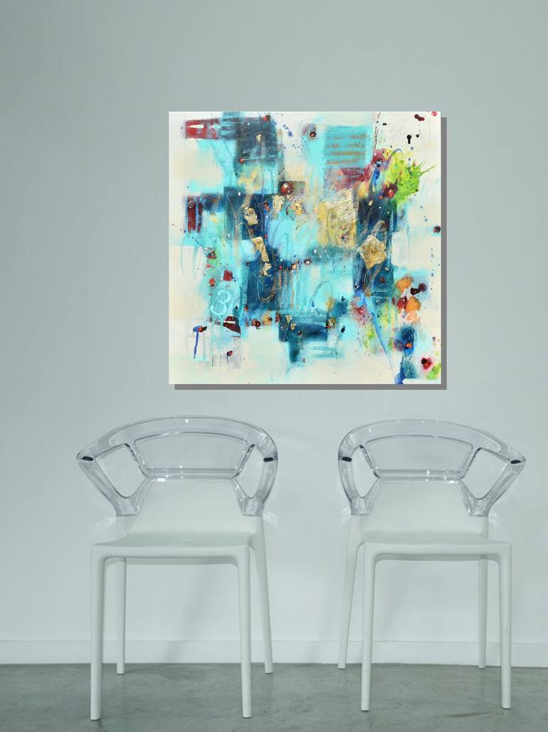 Original Abstract Painting by Cynthia Ligeros