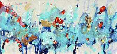 Original Abstract Expressionism Abstract Paintings by Cynthia Ligeros
