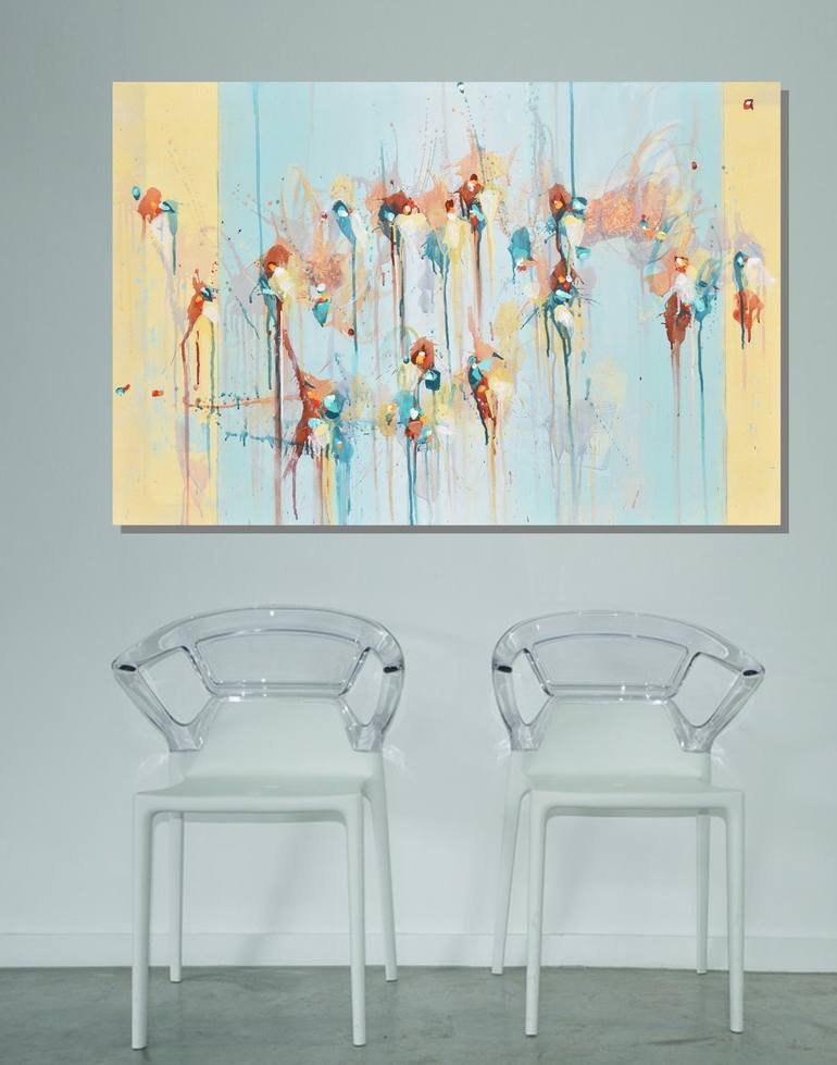 Original Abstract Painting by Cynthia Ligeros