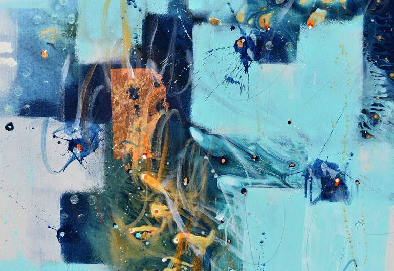 Original Abstract Expressionism Abstract Painting by Cynthia Ligeros