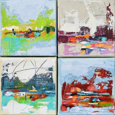 Original Abstract Expressionism Abstract Paintings by Cynthia Ligeros