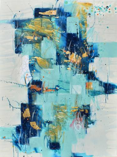 Original Abstract Expressionism Abstract Paintings by Cynthia Ligeros