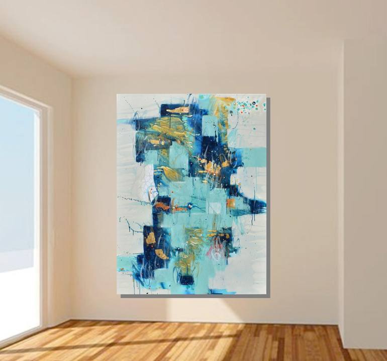 Original Abstract Painting by Cynthia Ligeros