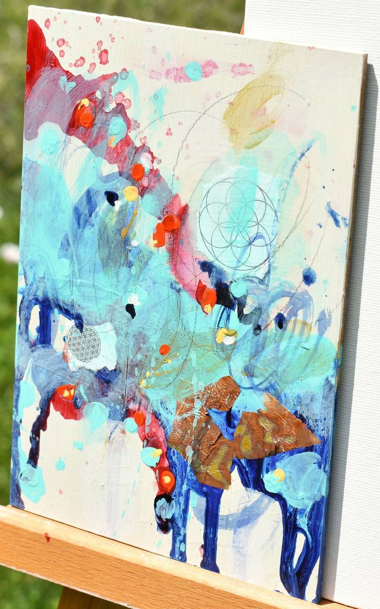 Original Abstract Expressionism Abstract Painting by Cynthia Ligeros