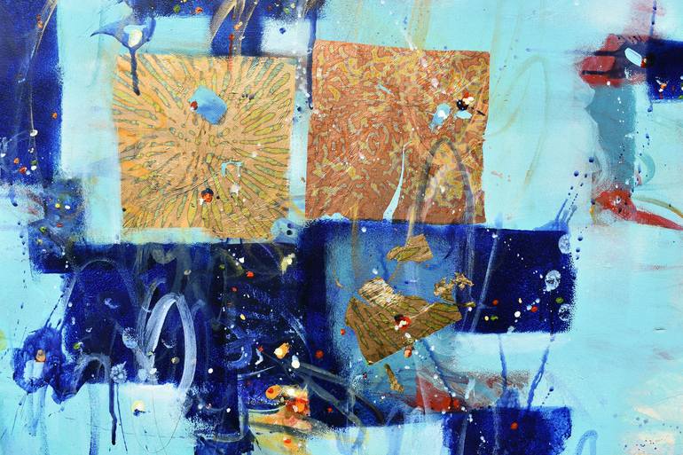 Original Abstract Expressionism Abstract Painting by Cynthia Ligeros