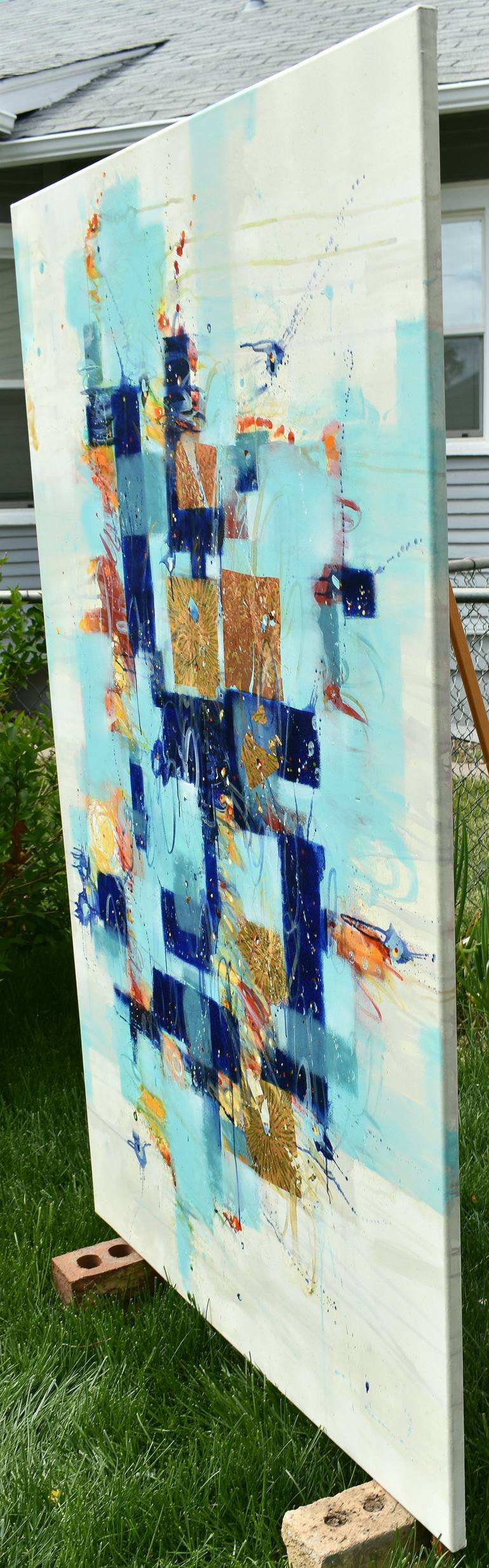 Original Abstract Expressionism Abstract Painting by Cynthia Ligeros